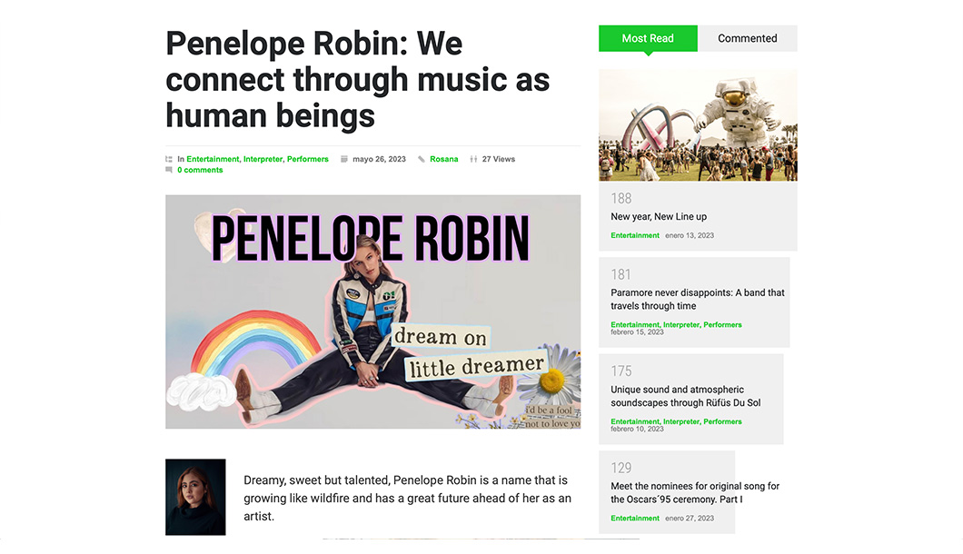 Penelope Robin: We connect through music as human beings